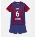 Tanie Strój piłkarski Barcelona Paez Gavi #6 Koszulka Podstawowej dla dziecięce 2023-24 Krótkie Rękawy (+ szorty)
